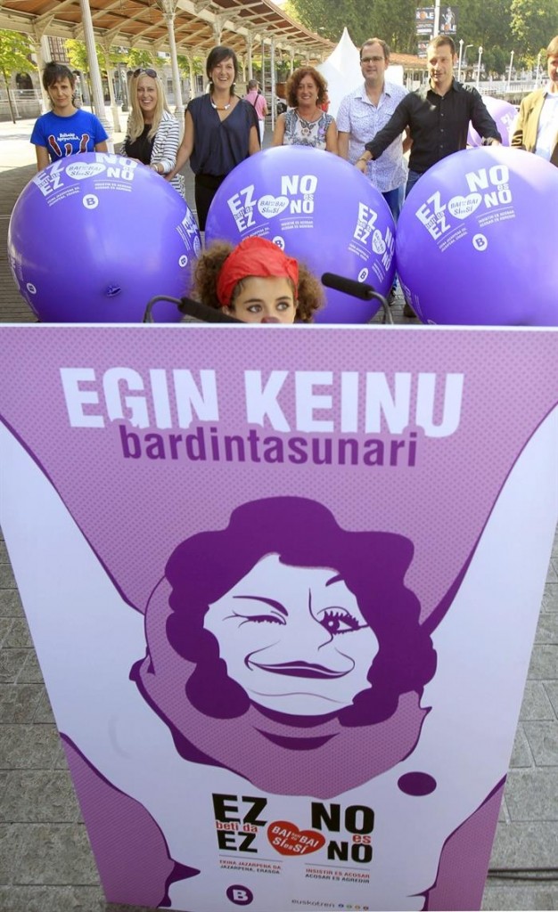 Campaña contra de las agresiones sexistas. Foto: EFE