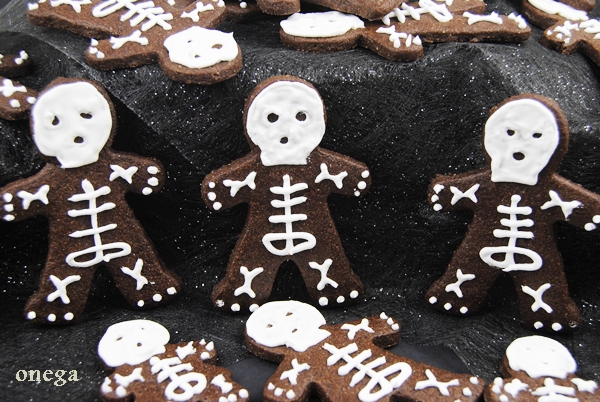 esqueletos de chocolate para Halloween