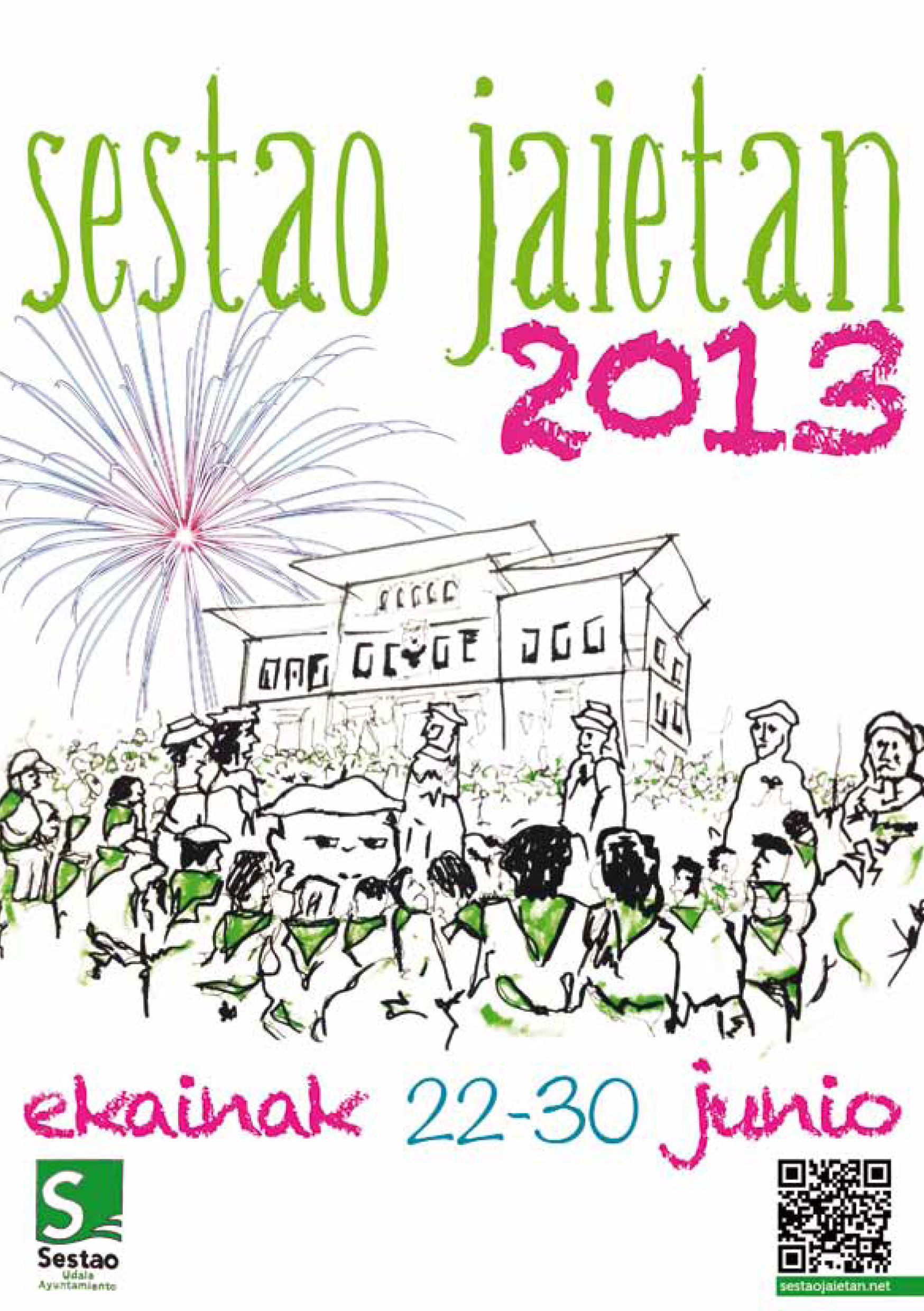Cartel de las fiestas de Sestao 2013. Foto: Ayuntamiento de Sestao.