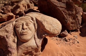 Wadi Rum. escultura