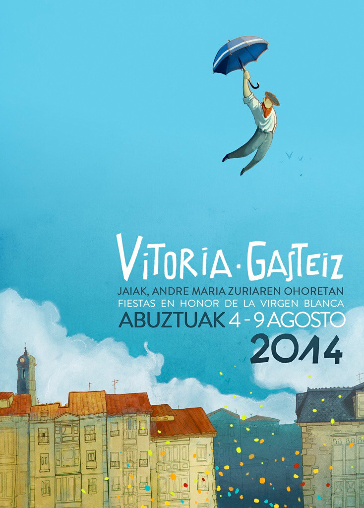 Cartel de las fiestas de Gasteiz 2014