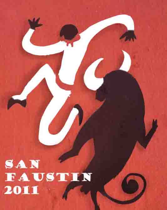 Ugenio Lasarte, "único y genial" ilustrador, firma el cartel de los encierrillos de San Faustín.