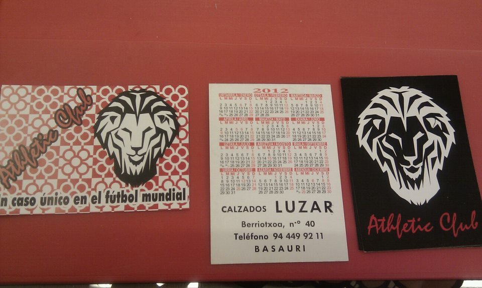 El Athletic es protagonista en los calendarios de bolsillo que ha preparado, para 2012, Calzados Luzar.