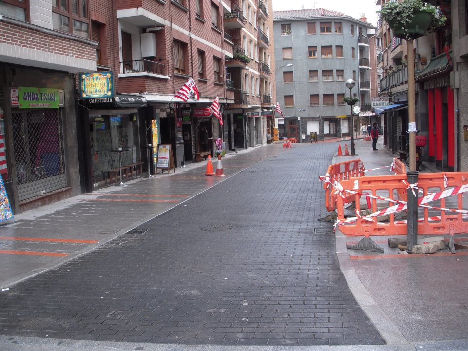 Imagen de la calle Galizia, recientemente peatonalizada, que firma Miguel Angel.