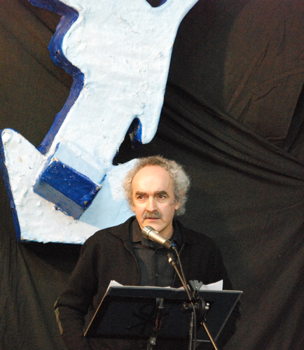 Koldo Etxebarria, durante el acto de entrega de los premios Ixatxak 2012.