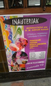 Cartel de carnavales en Basauri