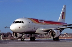 Iberia. A319-20tierra