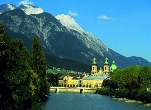 Austria. Innsbruck. Vista del Fiume