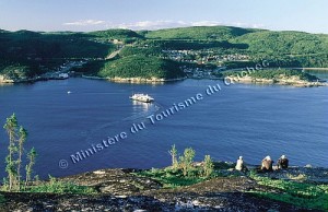 QUEBEC. Tadoussac seen from Baie-Sainte-Catherine
