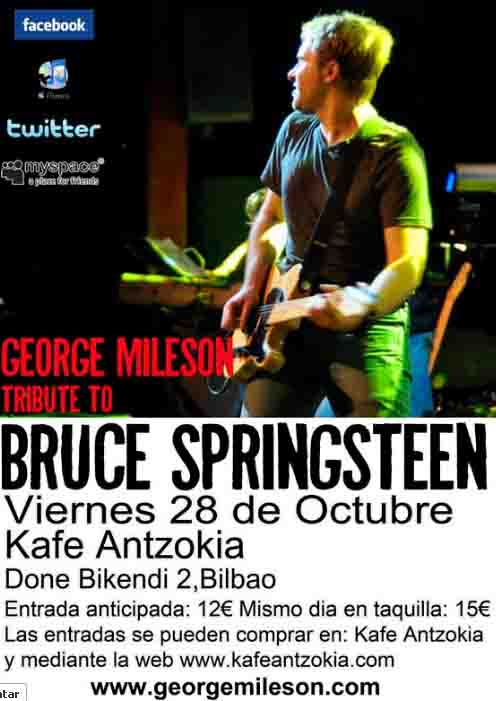 George Mileson estará en Bilbao, en el Antzoki, el próximo viernes, 28 de octubre.