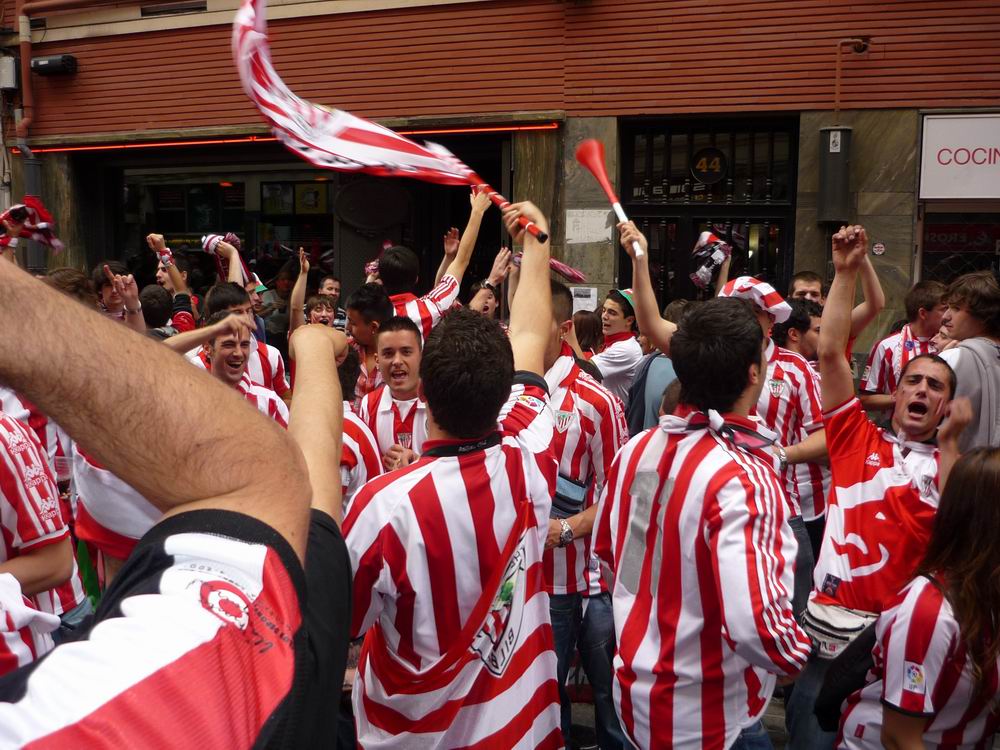 La fiesta, el día de la final, se prevé de las que hacen época en Bilbao. Foto: EITB.