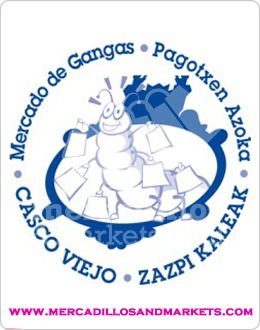 Cartel anunciador del Mercado de Gangas. Fuente: cascoviejobilbao.biz