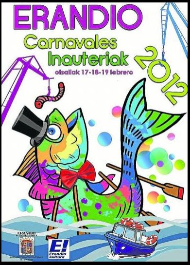 Amaia Ballesteros es autora del cartel de los Carnavales 2012 de Erandio, que vemos aquí.