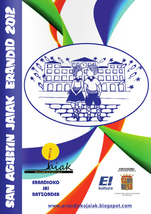 Esta es la portada del programa oficial de las fiestas de San Agustín. Se halla en la web erandiokojaiak.blogspot.com.es.