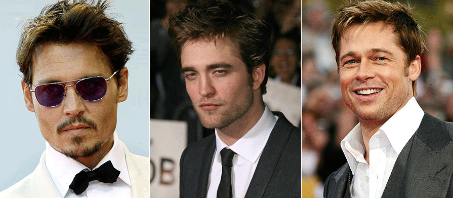 Johnny Depp - Robert Pattinson - Brad Pitt