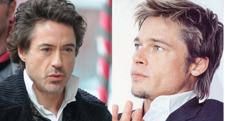 Robert Downey Jr & Brad Pitt