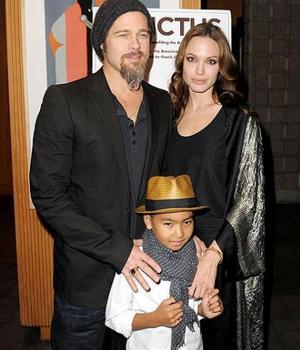 Brad Pitt, Angelina Jolie & Maddox