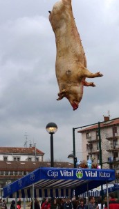 El cerdo de San Blas de 2011. Foto: Javier Salazar