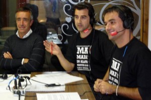 Gonzalo Arroita, Andrés Goñi y Sergio Tejero