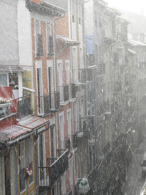 El temporal regresa a Pamplona; ¿volverá a teñirse la ciudad de blanco?