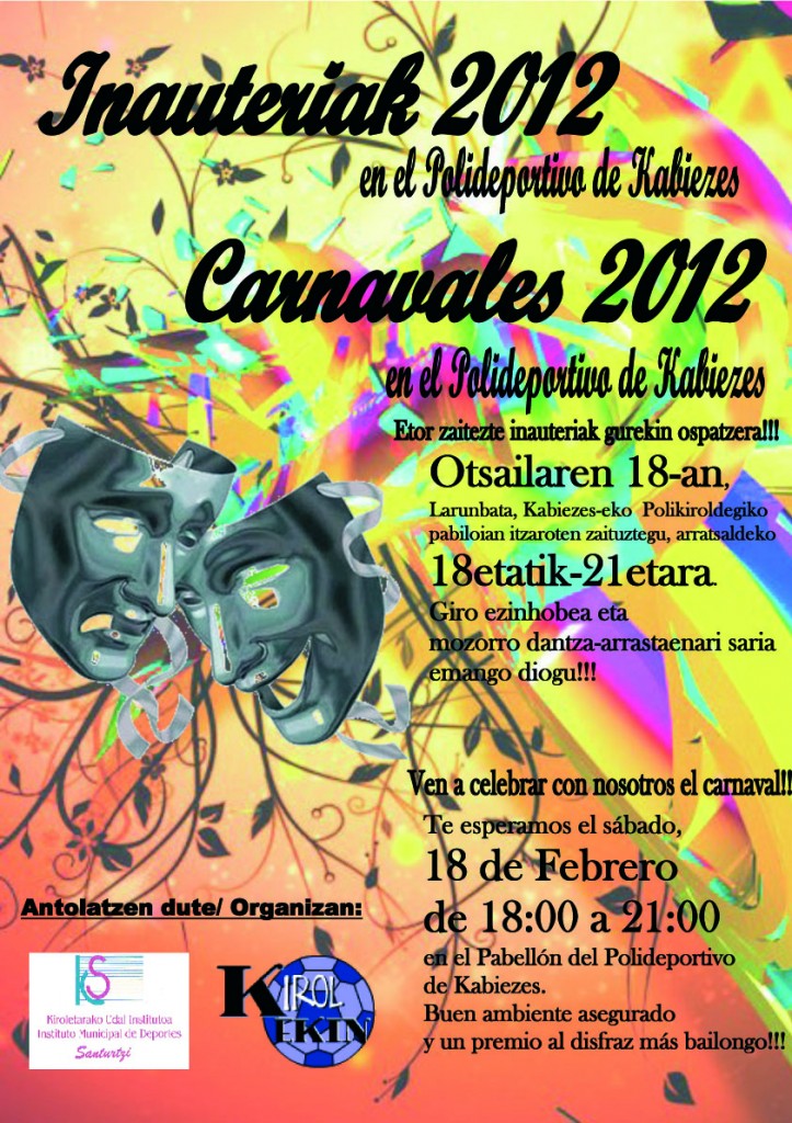 Santurtzi | Cartel anunciador de los carnavales de Santurtzi 2012