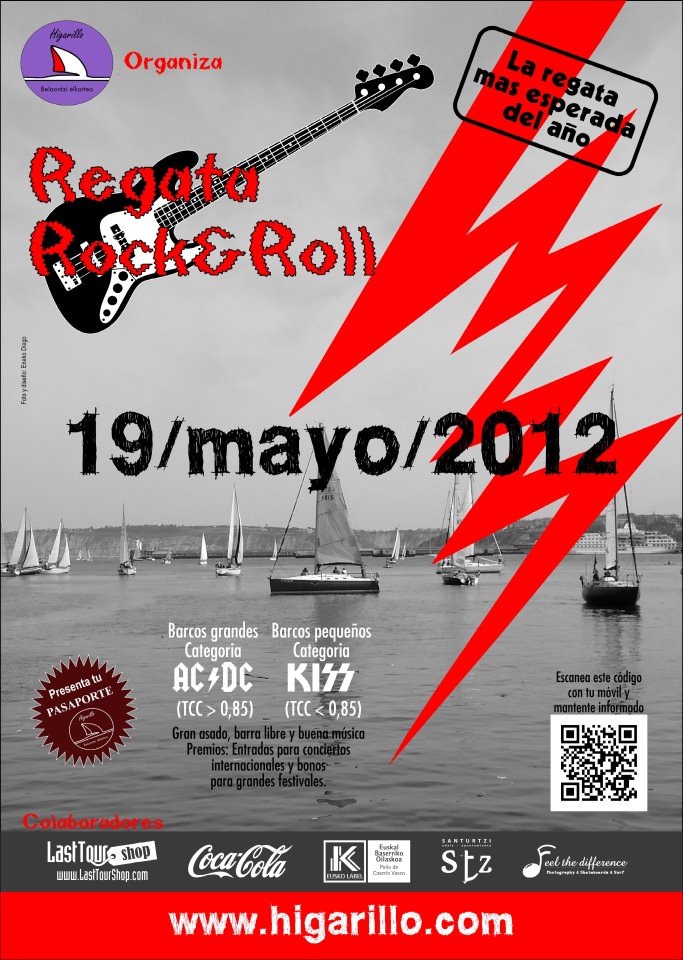 Cartel de la segunda regata rock&roll de Santurtzi