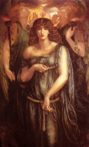 D. G. Rossetti. Astarté Siríaca. 1877. Img. Wikimedia