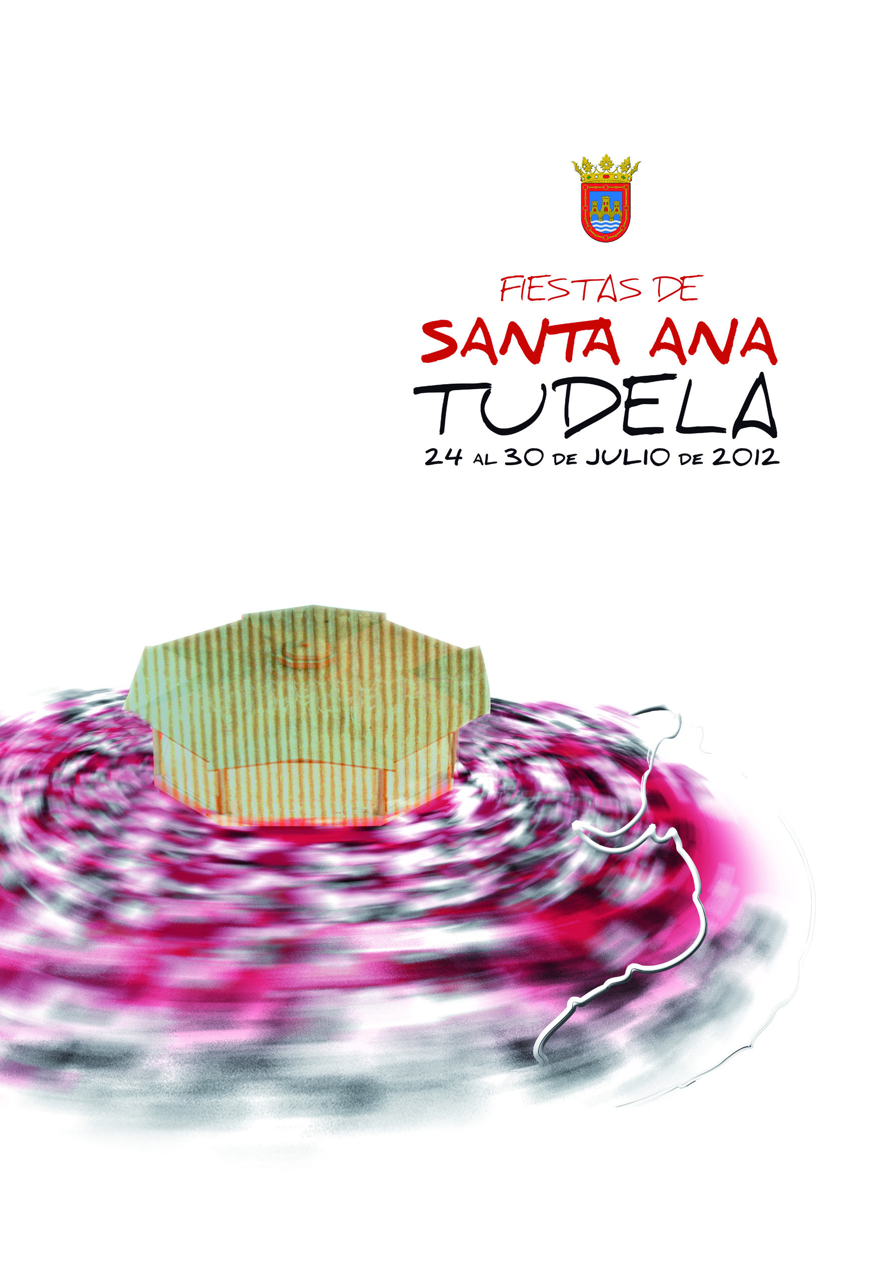 "Tudela, el epicentro festivo", de Susana Ibáñez, es el cartel de las fiestas de Tudela de este año.