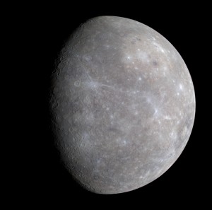 Mercurio visto por la sonda Mariner 10
