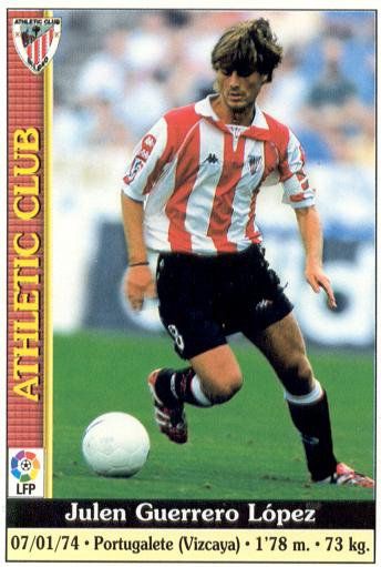 Julen Guerrero, capitán del Athletic en 1998. Foto: crisoldefutbolistas.blogspot.com.es.