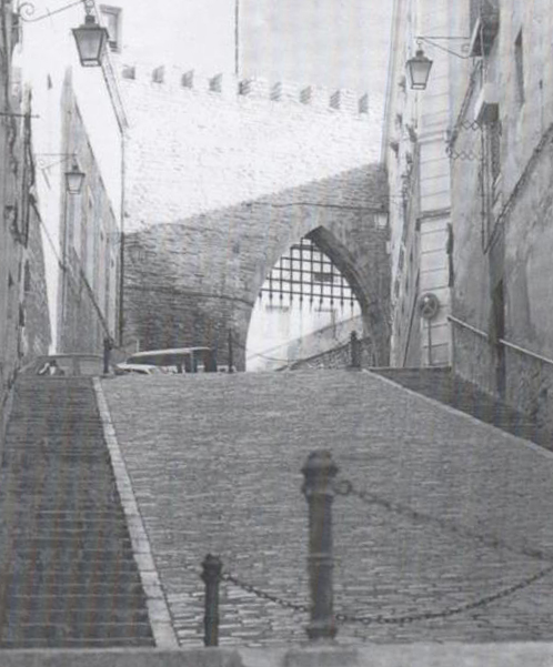 Cantón de las carnicerías - al fondo a la derecha junto a la muralla estaba el antiguo matadero FOTO: Mariano Gonzalez