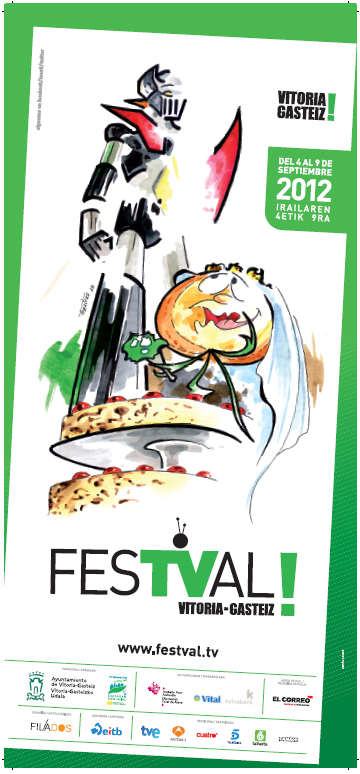 Cartel anunciador del FesTVal 2012 de Gasteiz