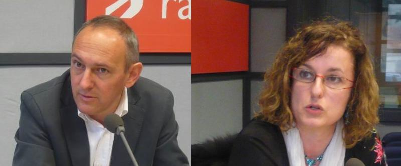 Ramiro González (PNV) y Cristina González (PSE)